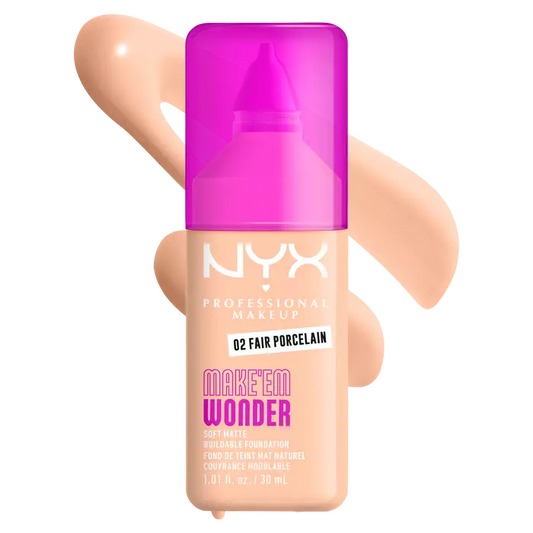 NYX Professional Makeup Make ’Em Wonder Soft Matte Buildable Foundation