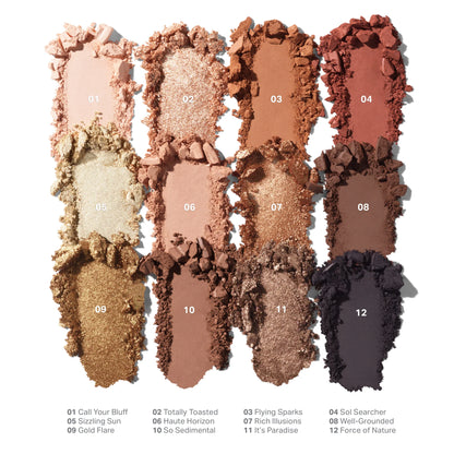 Morphe ChromaPlus 12-Pan Eyeshadow Palette-Flickering Sands