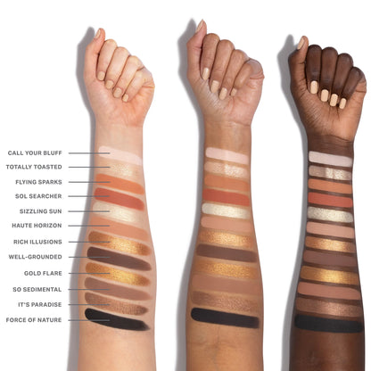 Morphe ChromaPlus 12-Pan Eyeshadow Palette-Flickering Sands