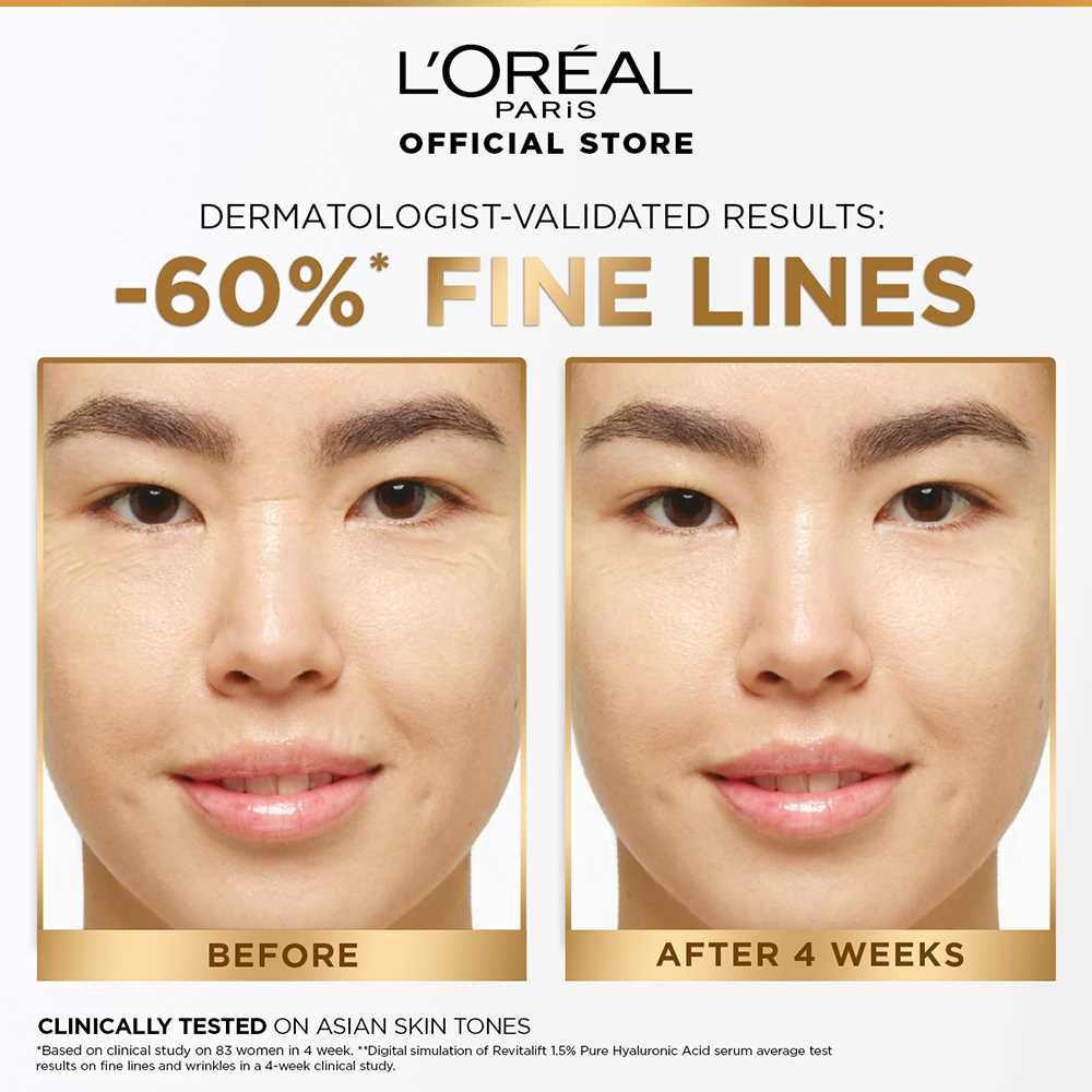L'Oreal Paris Innovation Revitalift Hyaluronic Acid 1.5% Hyaluron Face Serum 30ml - Khayest