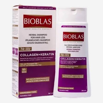 BioBlas Keratin & Collagen Shampoo 360ml