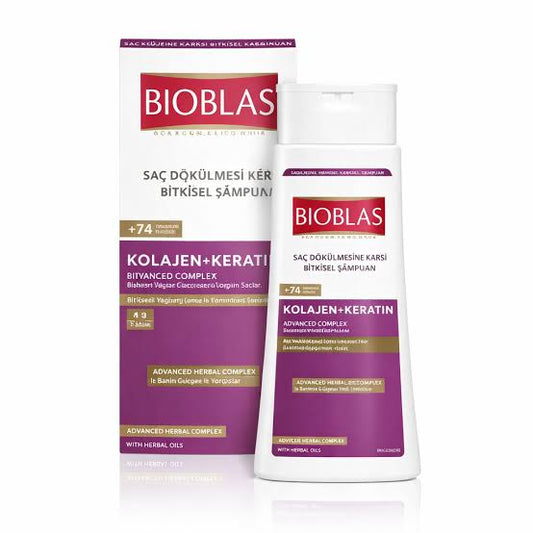 BioBlas Keratin & Collagen Shampoo 360ml - Khayest