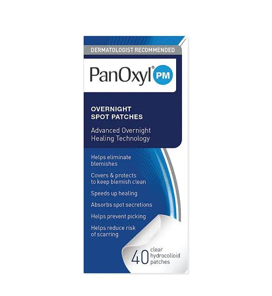 PanOxyl Overnight Spot Patches – 40 Patches for Targeted Breakout Care