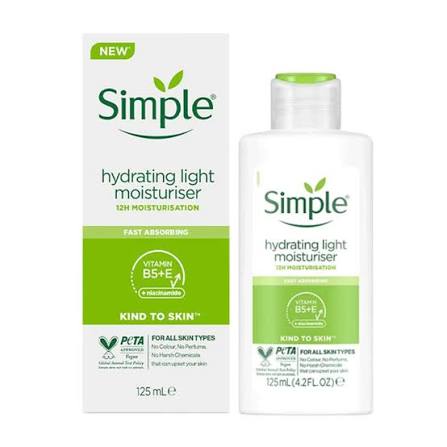 Simple Kind to Skin Hydrating Light Moisturiser 125ml - Khayest