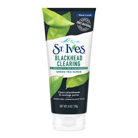 St. Ives Blackhead Clearing Scrub Green Tea & Bamboo 170g - Khayest