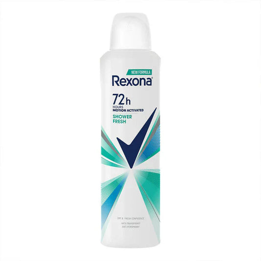 Rexona Shower Fresh Antiperspirant Deodorant Spray 200ml – 72H MotionSense™ Freshness - Khayest
