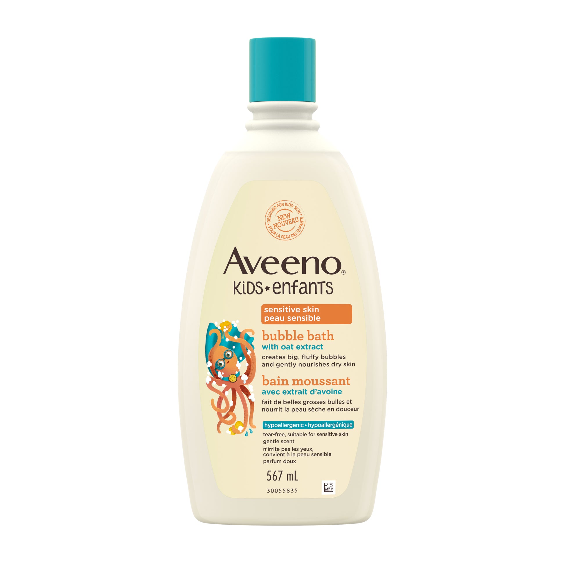 Aveeno Kids' Bubble Bath for Sensitive Skin 568ml - Khayest