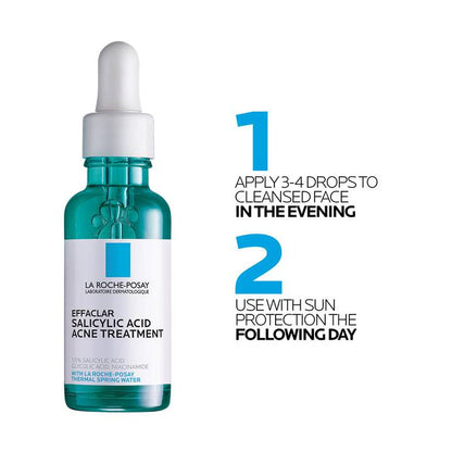 La Roche Posay Effaclar Salicylic Acid Acne Treatment Face Serum 30ml - Khayest