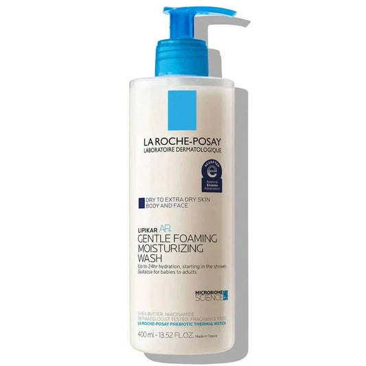 La Roche Posay Lipikar Gentle Foaming Face and Body Moisturizing Wash 400ml - Khayest