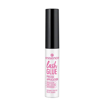 Essence lash glue bottle on a white background
