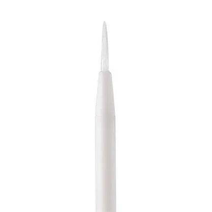 White makeup brush on a white background