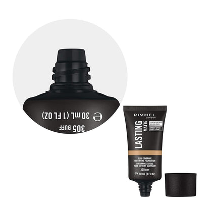 Rimmel London Lasting Finish Full Coverage Matte Foundation 30ml
