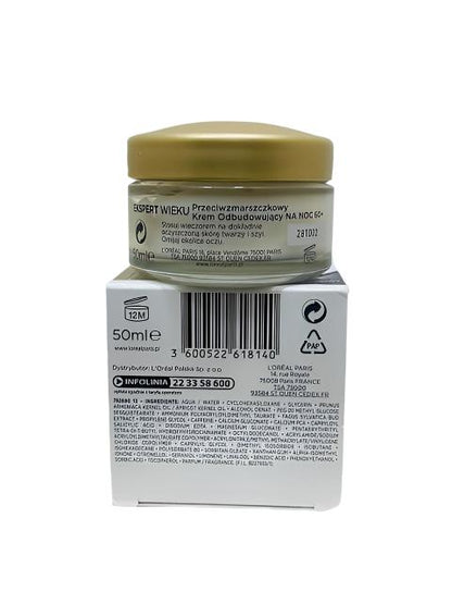 Loreal Paris Age Expert Rebuilding Anti Wrinkle Night Cream 50ml - Khayest