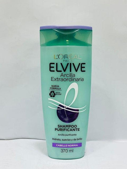 Loreal Paris Elvive Arcilla Extraordinaria Hair Shampoo 370ml - Khayest