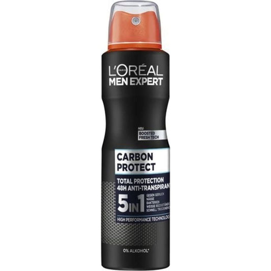 L'Oréal Men Expert Carbon Protect 5 in 1 Deodorant Body Spray - Khayest