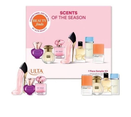 Ulta Beauty scents of the season 7 piece Perfume sampler kit