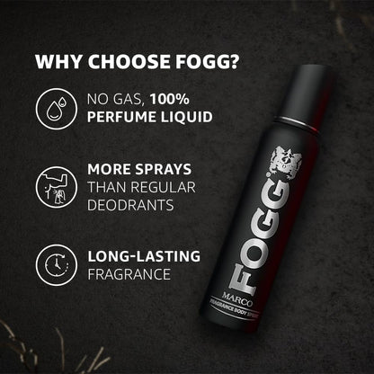 Fogg Marco Body Spray Deodorant Body Spray for Men 120ml - Khayest