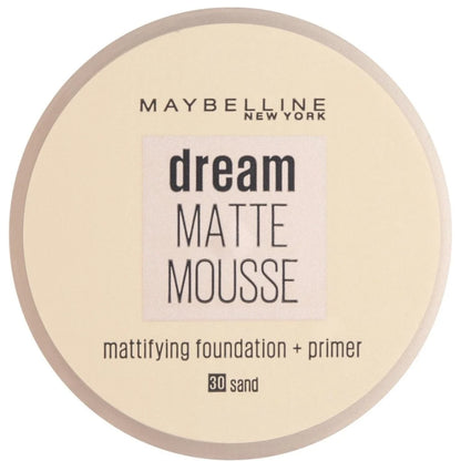 Maybelline Dream Matte Mousse Mattifying Foundation and Primer - Khayest