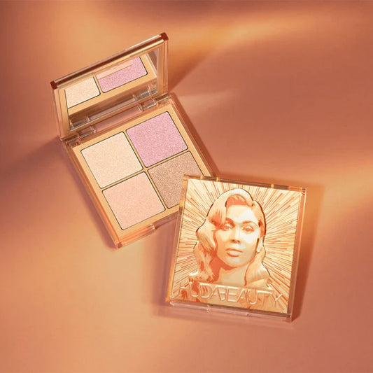 Huda Beauty Medium Glow Obsessions Highlighter Face Palette - Khayest