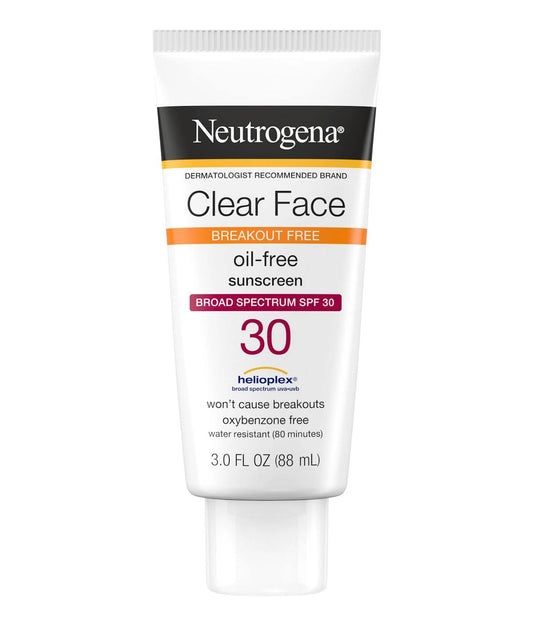 Neutrogena clear face oil free sunscreen spf 30 - Khayest