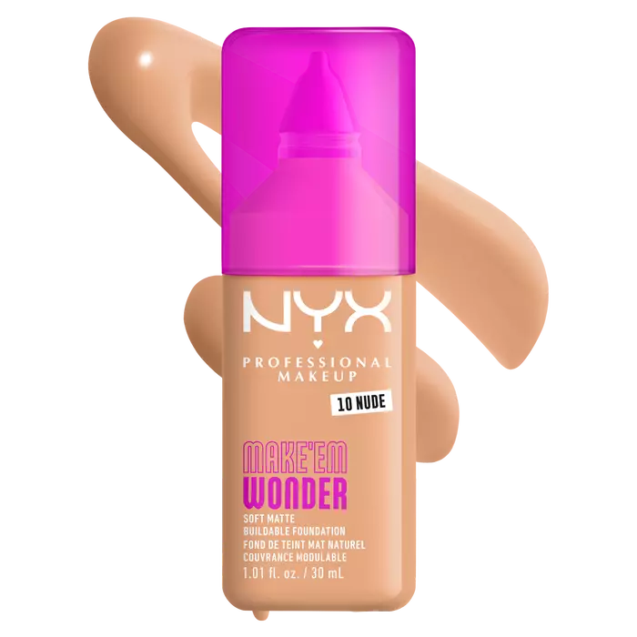 NYX Professional Makeup Make ’Em Wonder Soft Matte Buildable Foundation