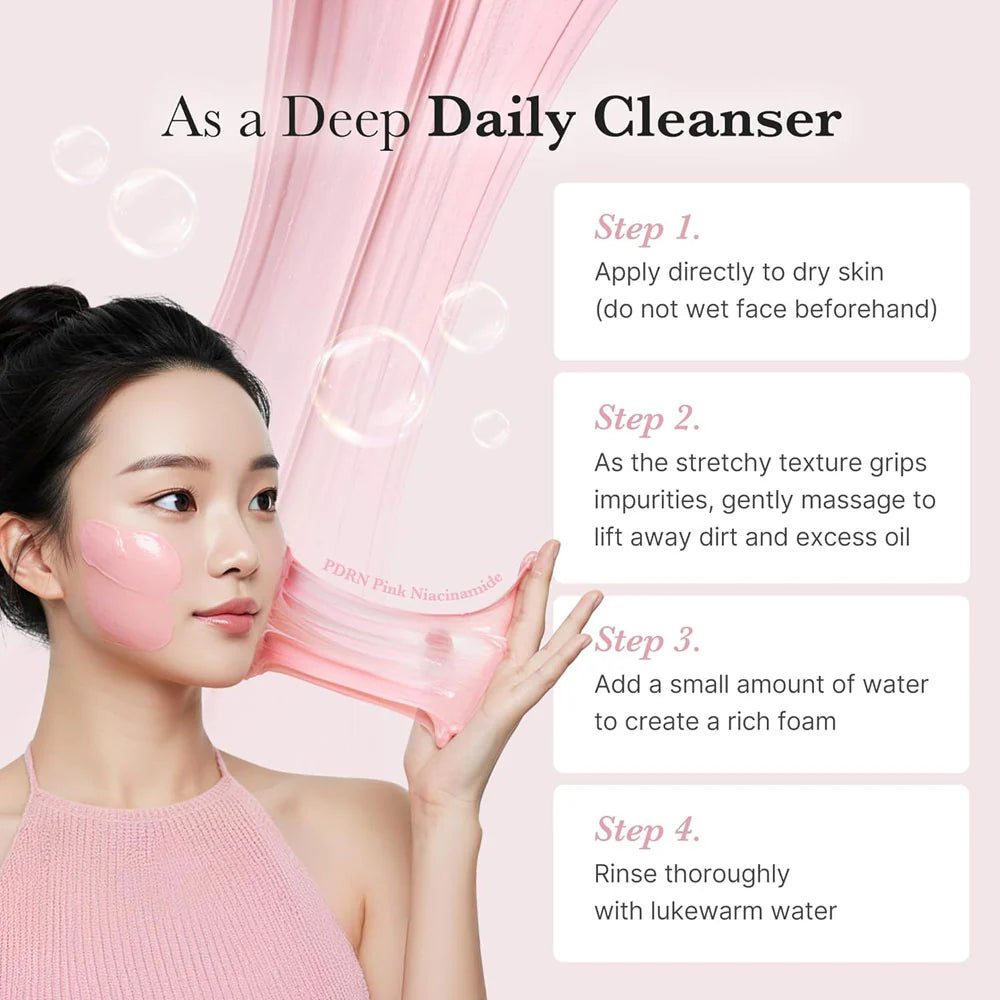 Medicube PDRN Pink Niacinamide Whip Cleanser 120g - Khayest