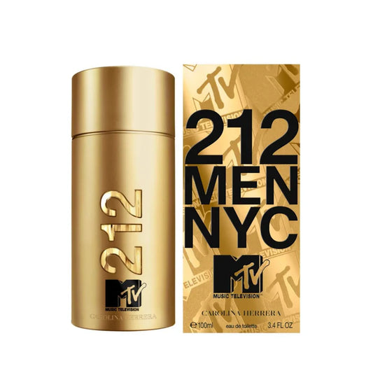 Carolina Herrera 212 Men NYC MTV EDT Perfume for Men 100ml - Khayest