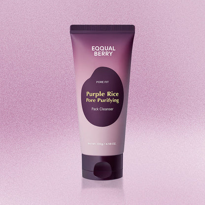 EQQUAL BERRY PURPLE RICE PORE PURIFYING CLEANSER 130g