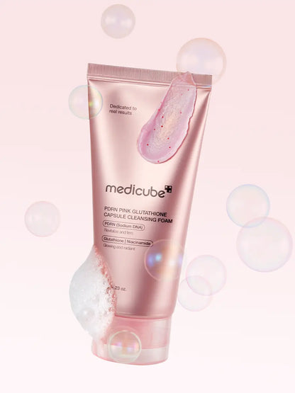 medicube pdrn pink glutathione capsule cleansing foam 120g - Khayest