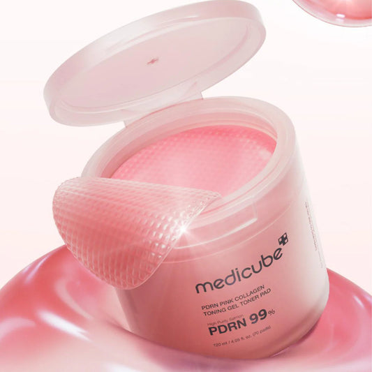 Medicube PDRN 99% Pink Collagen Tonong Gel Toner Pad - Khayest