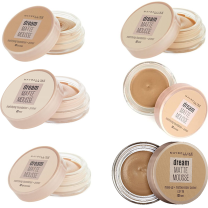 Maybelline Dream Matte Mousse Mattifying Foundation and Primer - Khayest