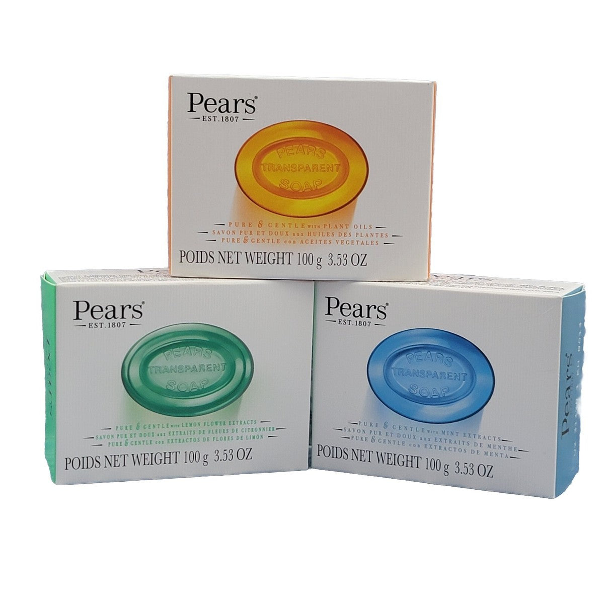 Pears Pure & Gentle Soaps with Glycerin 125g