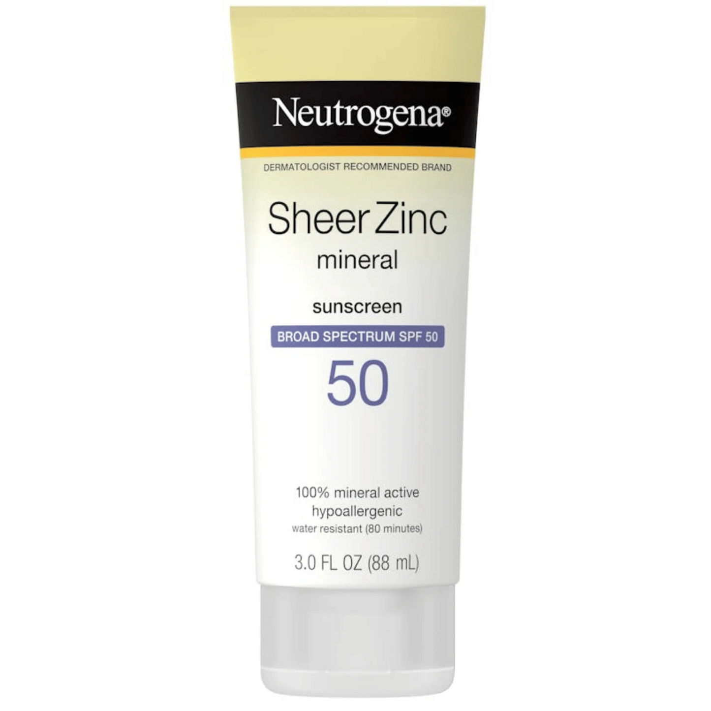 Neutrogena Sheer Zinc Mineral Sunscreen SPF50