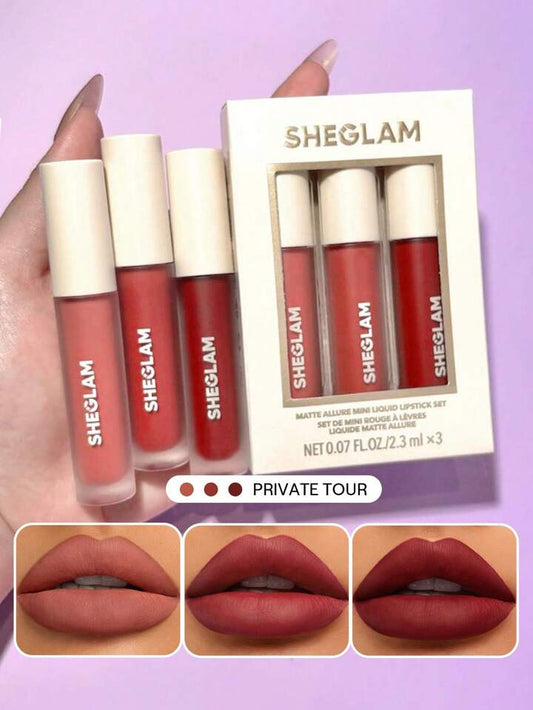 Sheglam Matte Allure Mini Liquid Lipstick Set - Khayest
