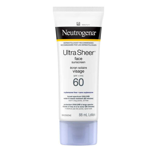 Neutrogena Ultra Sheer Face SPF60 sunscreen 88Ml - Khayest