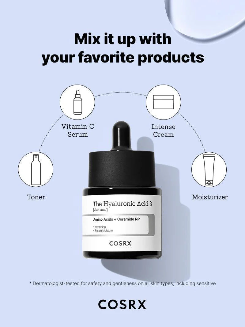 COSRX The Hyaluronic Acid 3 Serum 20ml - Khayest