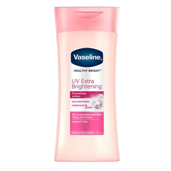 Vaseline Healthy Bright Uv Extra Brightening Gluta Glow Lotion 200Ml - Khayest