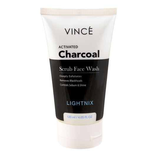Activeted Charcoal Scrub Facewash by Vince 120ml - Khayest