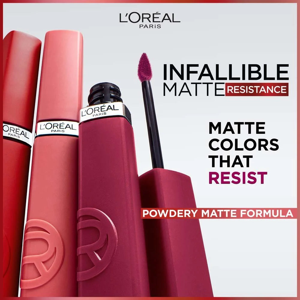 L'Oreal Paris Infallible Matte Resistance Liquid Lipstick - Khayest