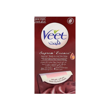 Veet Easy Grip Ready-to-Use Wax Strips – 20 Strips