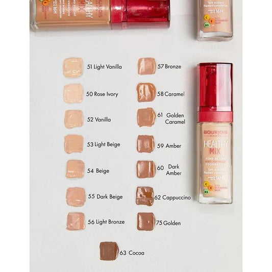 Bourjois Healthy Mix 16H Anti-Fatigue Foundation 30ml - Khayest