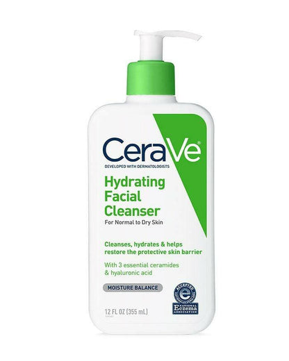 Hydrating Facial Cleanser by Cerave normal to dry skin 355ml - Khayest
