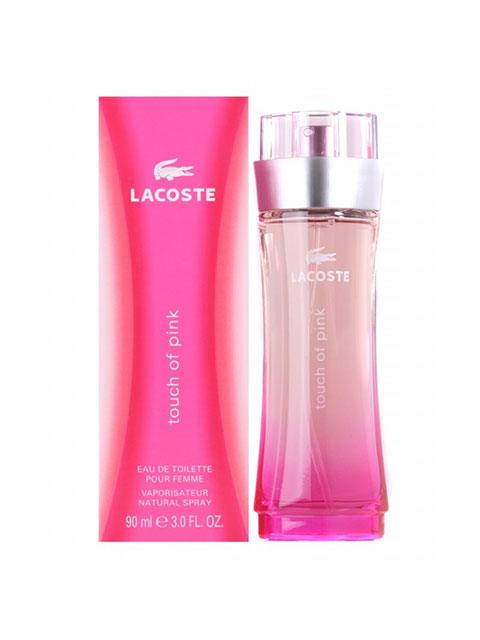 Touch of Pink Lacoste eau de toilette perfume for women 90ml - Khayest